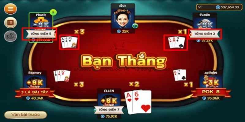 Nắm rõ quy tắc chia bài, phân cao thấp sẽ chơi Pok Deng hiệu quả